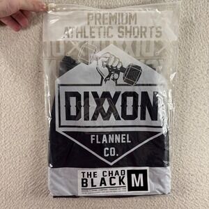 Dixxon Flannel Co. The Chad‎ Athletic Shorts Black Premium Mens Medium NWT Gym